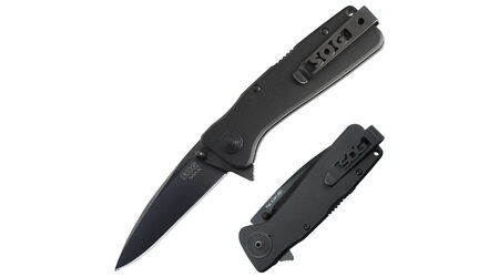 купите Полуавтоматический складной нож SOG Twitch XL Black TiNi / TWI21 в Краснодаре