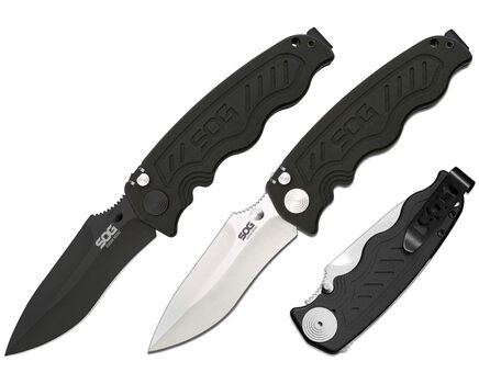 Купите полуавтоматический складной нож SOG Zoom Mini Satin и Black TiNi (ZM1001 - ZM1002) в Краснодаре в нашем интернет-магазине