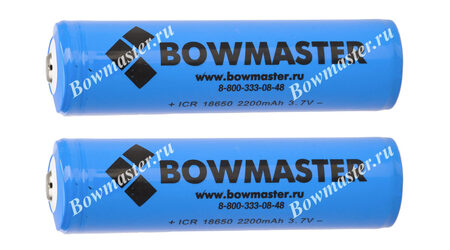 купите Литий-ионный аккумулятор с защитой BowMaster 18650 2400 mAh (2 шт.) в Краснодаре