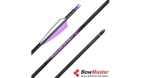 купите Карбоновая стрела для лука Bowmaster Blackout 340, оперение 3 дюйма Shield в Краснодаре