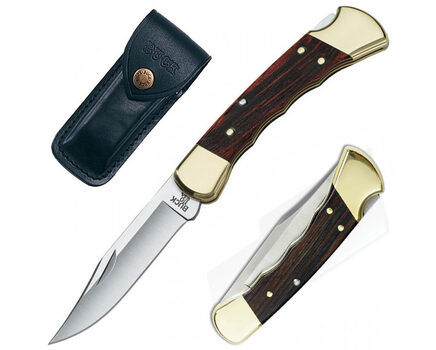 Купите складной нож Buck 110 Folding Hunter с выемками под пальцы 420HC 0110BRSFG в Краснодаре в нашем интернет-магазине