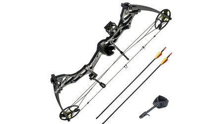 купите Уценка, мятая коробка, новый Блочный лук Man-Kung MK-CB75 рестайлинг черный в Краснодаре