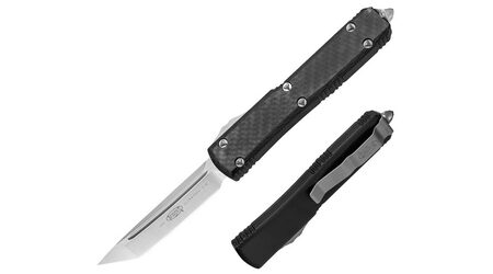 купите Автоматический выкидной нож Microtech Ultratech Tanto Contoured Chassis Carbon Fiber / 123-4CF в Краснодаре