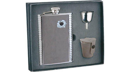 купите Подарочный набор: фляга "Пуля" 0 S.Quire 1508YGB-7-B, 3 стаканчика и воронка в Краснодаре