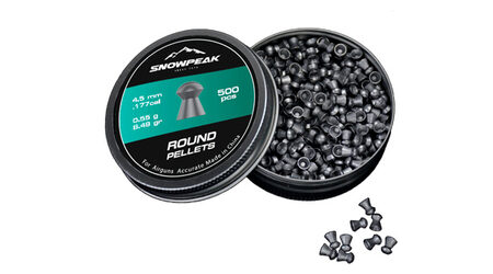 купите Свинцовые пульки для пневматики SnowPeak Round калибр 4.5 мм в Краснодаре