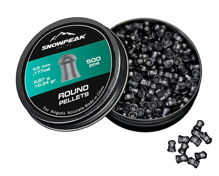 Купите cвинцовые пульки для пневматики SnowPeak Round Heavy калибр 4.5 мм в Краснодаре в нашем магазине