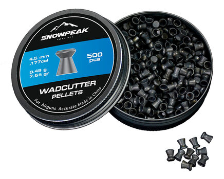 Купите cвинцовые пульки для пневматики SnowPeak WadCutter калибр 4.5 мм в Краснодаре в нашем магазине