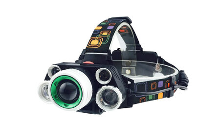 купите Светодиодный налобный фонарь UltraFire HL-8220-5 (Cree XML T6 + 4 XPE) 2300 люмен в Краснодаре