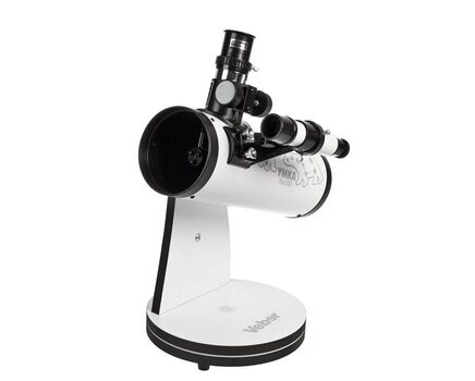 Купите телескоп настольный Veber УМКА 300/76 AZ (рефлектор Ньютона, 76мм, F=300мм, 1:3.9) на азимутальной монтировке Добсона в интернет-магазине