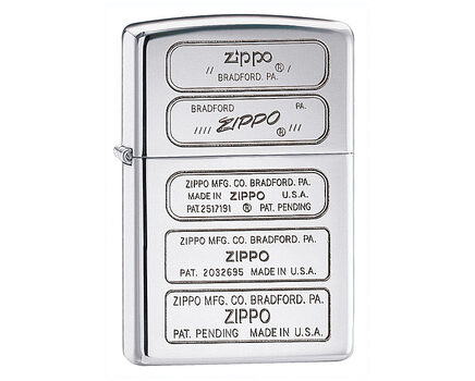 Купите зажигалку Zippo 28381 Zippo Bottom Timeline Stamp High Polish Chrome (зеркальный хром, гравировки днищ зажигалок) в интернет-магазине