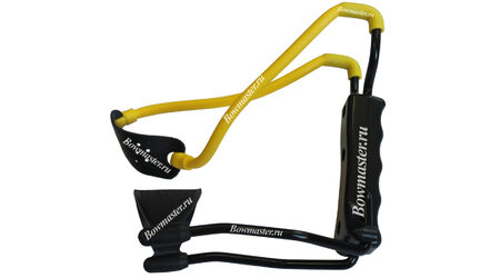 купите Рогатка для детей Man-Kung MK-T1 (черная рукоять, желтая тетива, кистевой упор) в Краснодаре